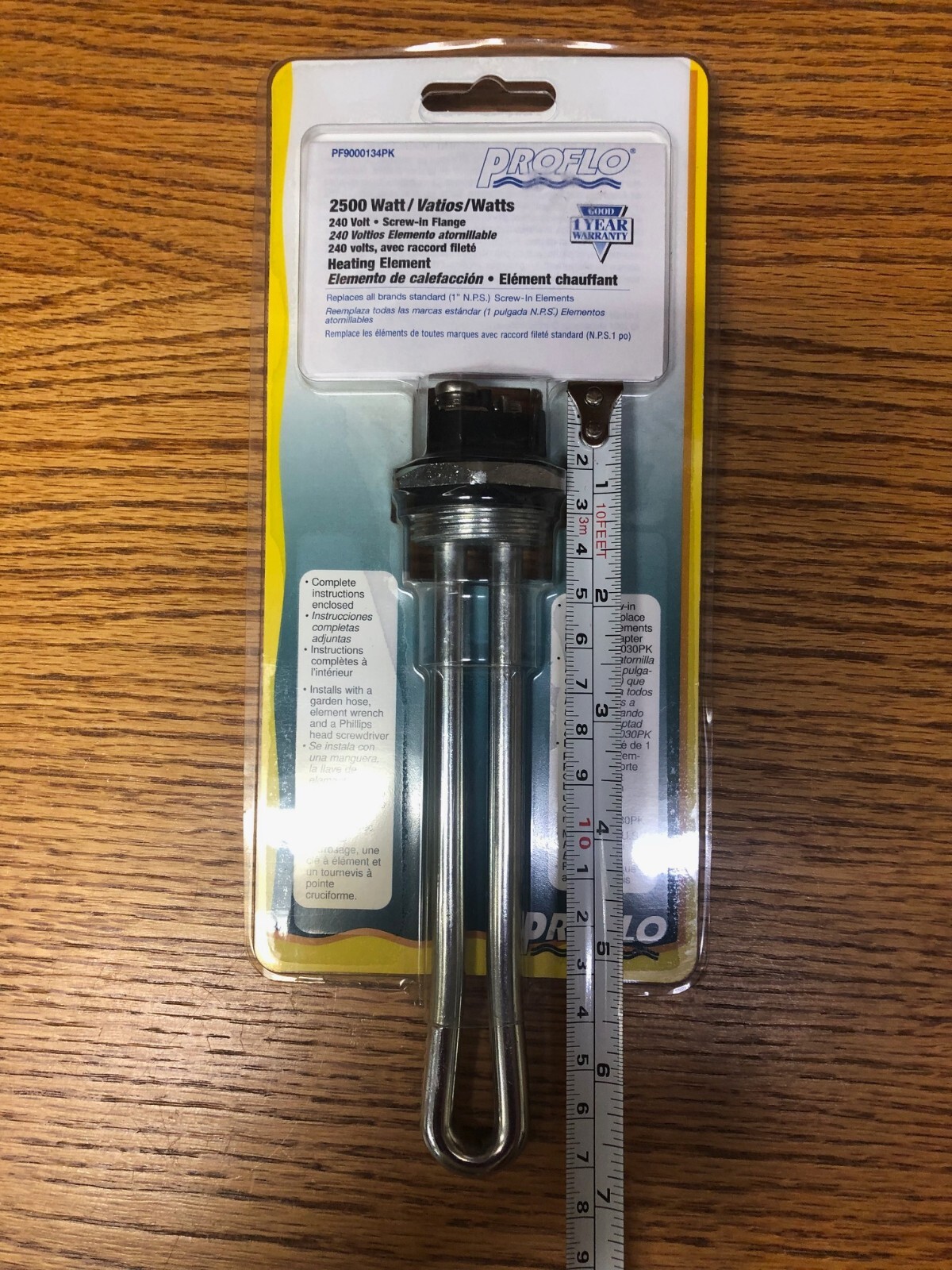Proselect Water Heater Element - 2500 Watts 240 Volts - Short Style gallery