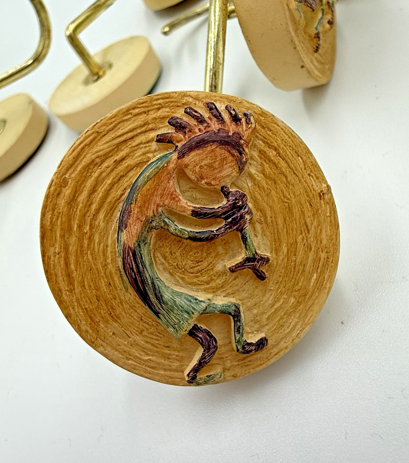 Kokopelli Primitive Musician Decorative Shower Curtain Hooks 12 Pcs Southwest gallery