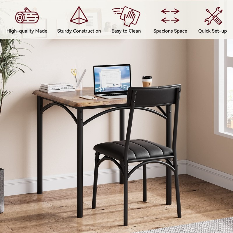 3 Piece Dining Table Set Kitchen Table and Chairs for 2, Kitchen Table Set gallery