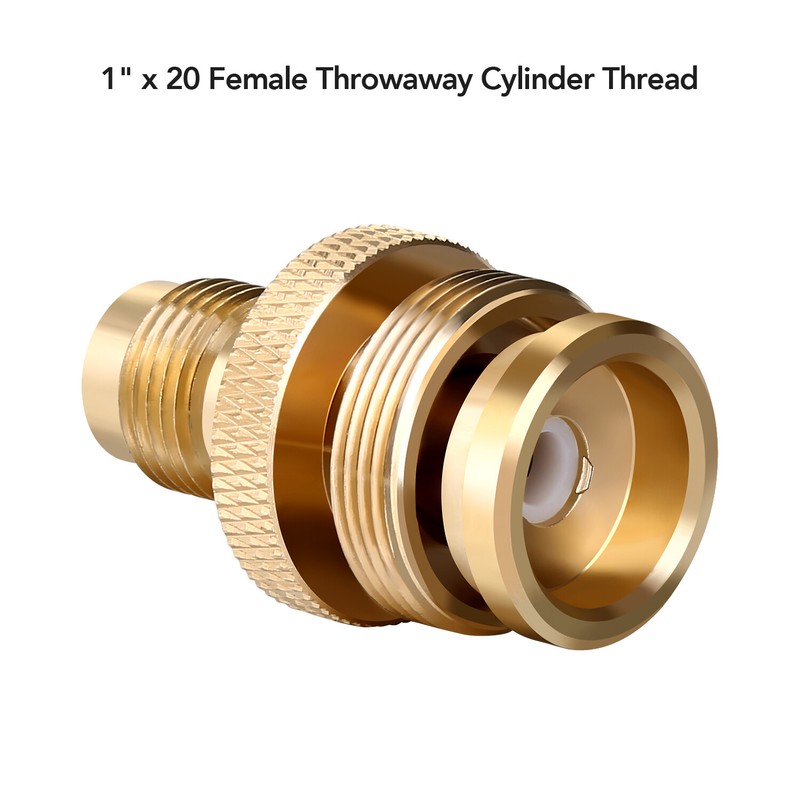 12 FT Propane 1/4" Quick Connect Hose for RV to Gas Grill with 1LB Brass Adapter gallery