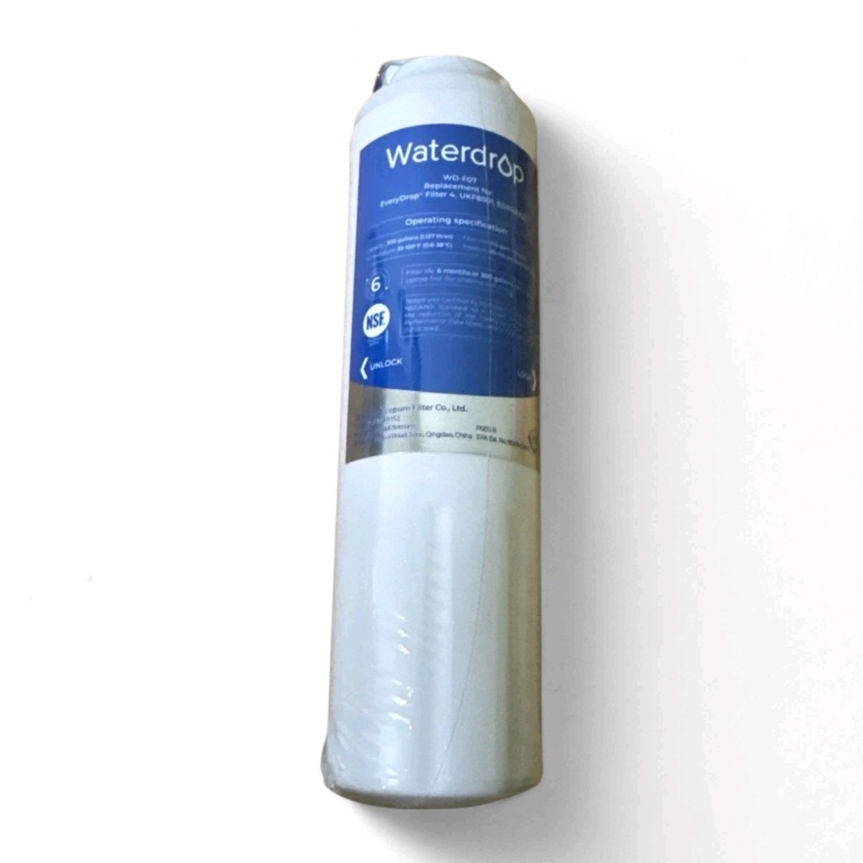 Waterdrop UKF8001 Refrigerator Water Filter WD-F07 New Sealed gallery