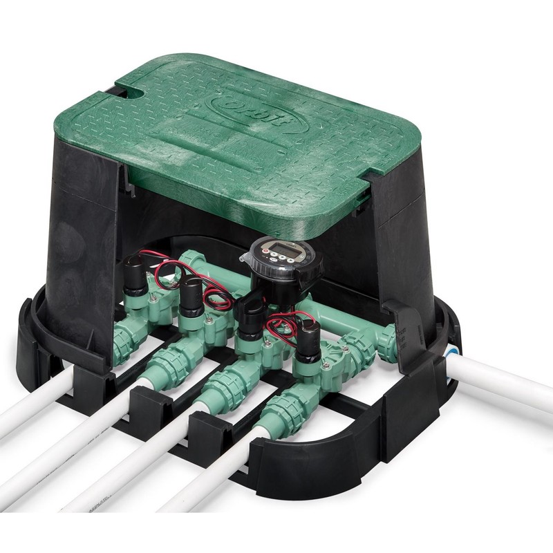 Orbit 57860 Battery Powered Programmable 4-Zone Sprinkler Timer with 1 in. Valve gallery