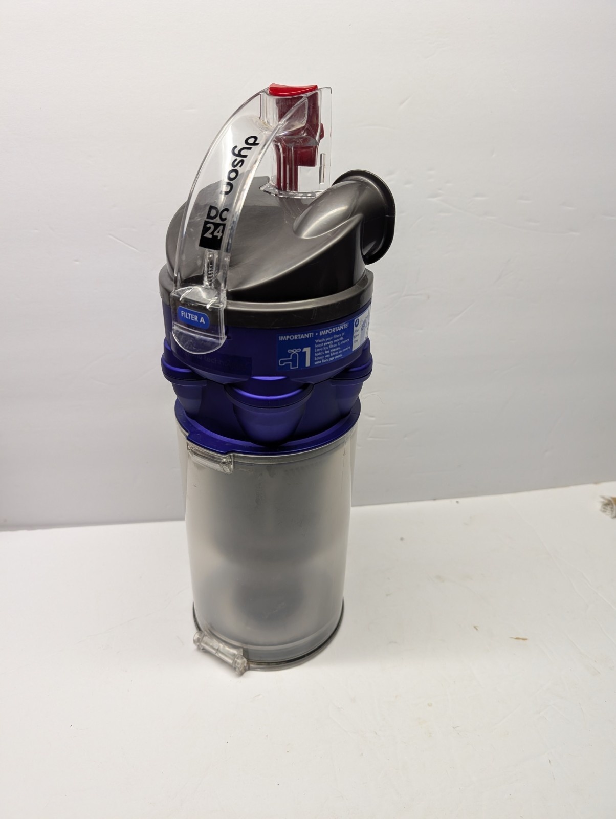Dyson DC24 Vacuum Canister Assembly Dust Bin Replacement Part. Purple gallery