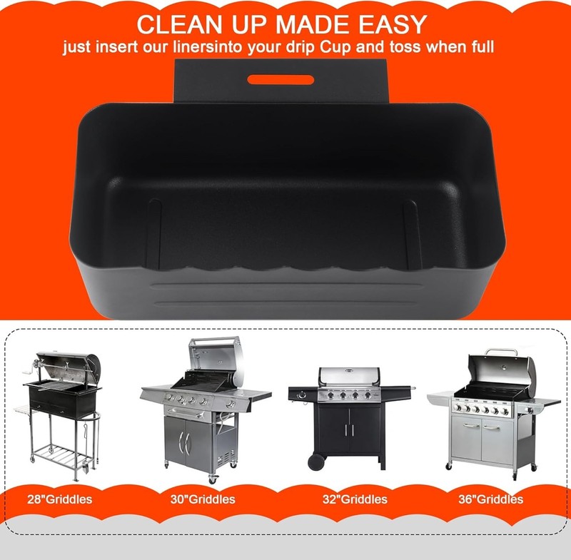 Blackstone Grill Grease Trap Replacement for 17 to 36 Inch Griddles gallery