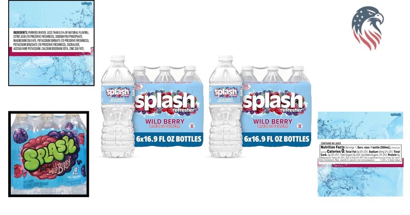 Compatible with Water Splash Blast Wild Berry Flavored Water 12 Pack 16.9 Fl Oz gallery