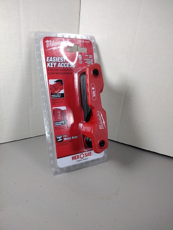 Milwaukee Easiest Key Access 9 Hex Keys MODEL#48-22-2181 Brand New Sealed gallery