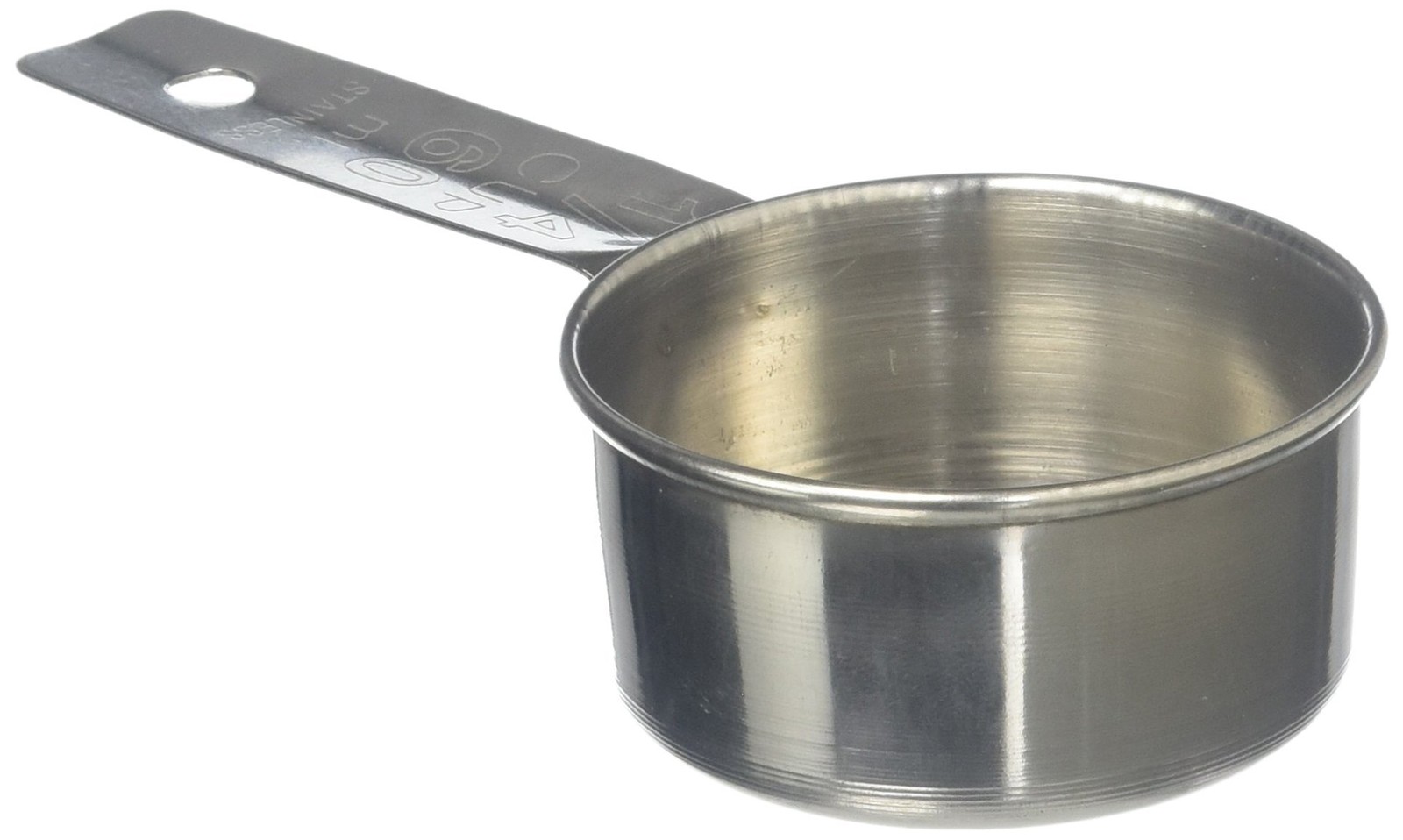 Tablecraft 1/4 Cup Stainless Steel Measuring 2-Ounce, Silver gallery