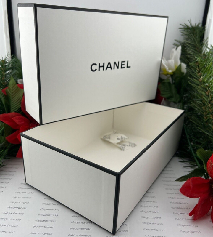 CHANEL Small/Medium Rectangular Empty Gift Storage Box 8.5"x5.5"x3”NEW AUTHENTIC gallery