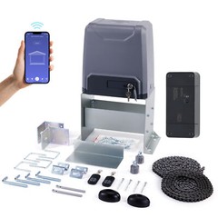 CO-Z 3300lbs APP Control Automatic Sliding Gate Opener Door Operator w 2 Remotes
