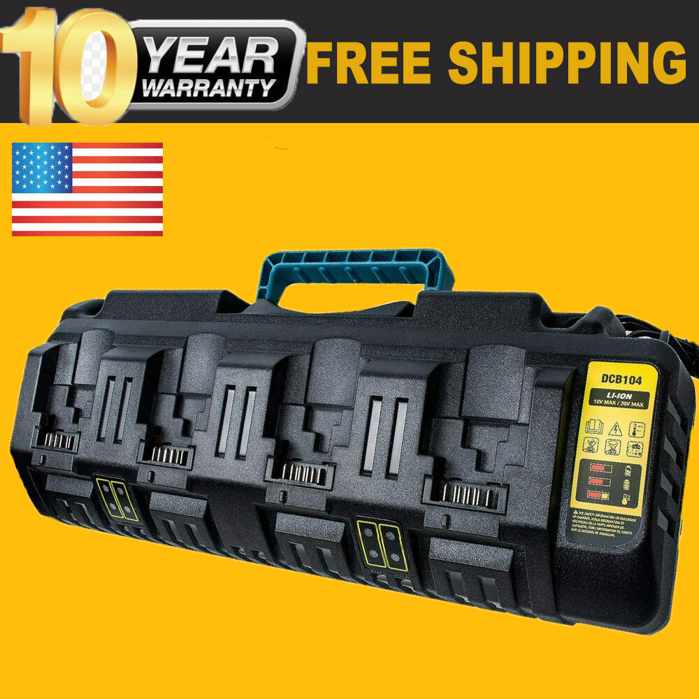 for DEWALT DCB104 DCB102 DCB118 DCB112 Lithium-Ion 12v 20v Battery Charger New gallery