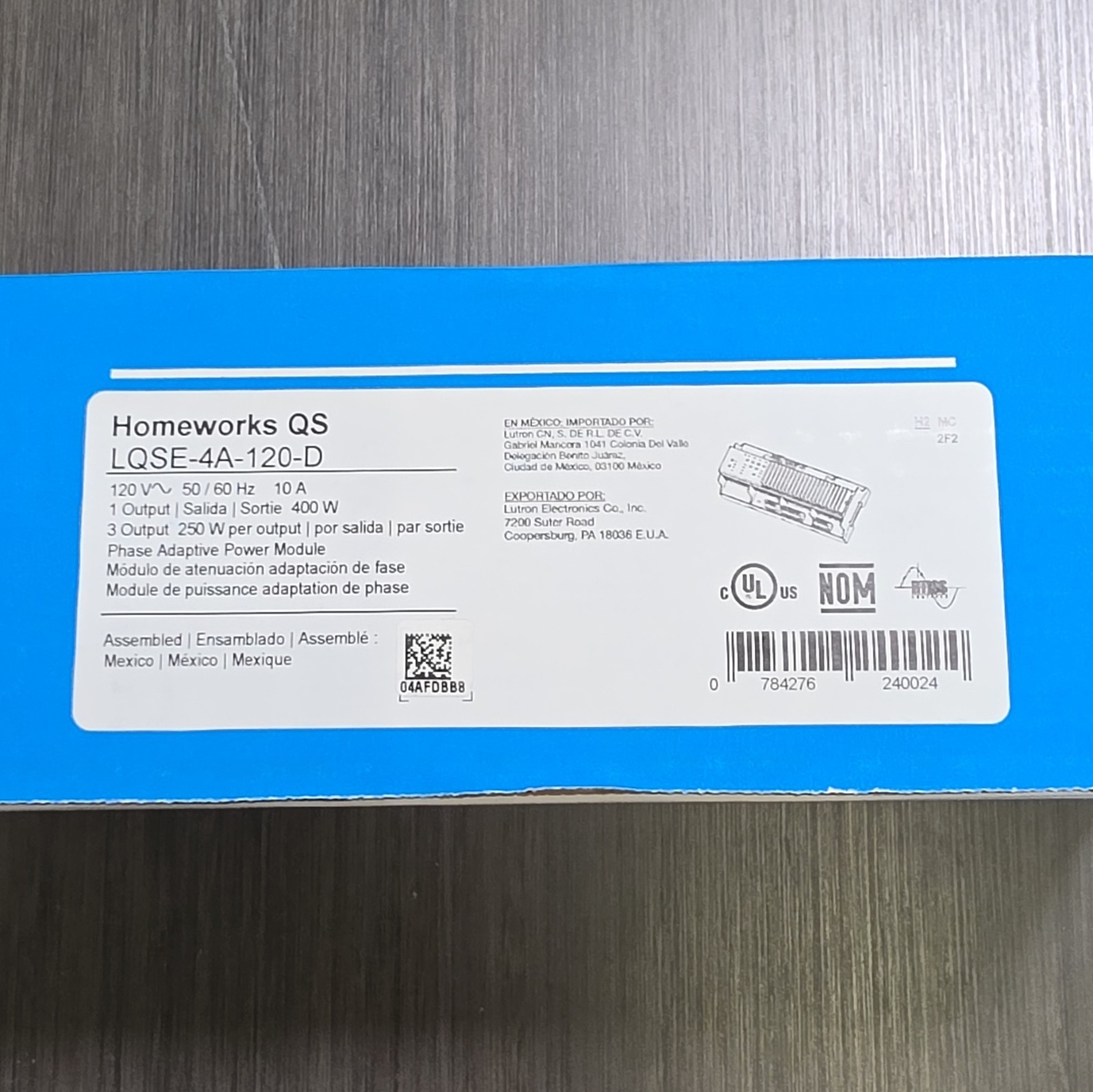 Lutron HomeWorks QS LQSE-4A-120-D Phase Adaptive Power Module 120V 10A gallery