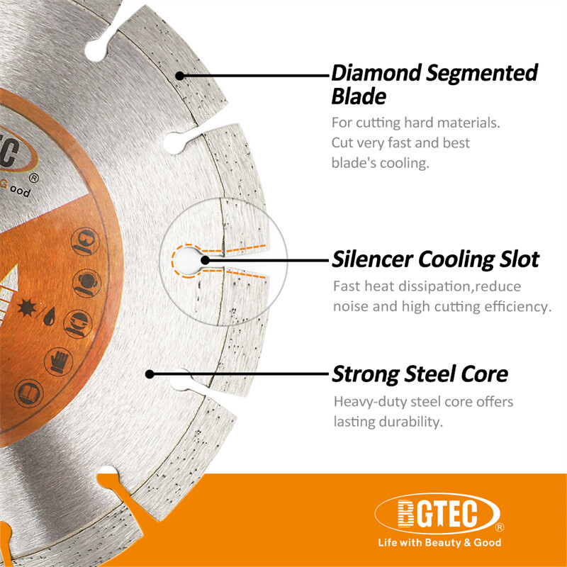 Diamond Saw Blade Segmented Concrete Blade Dry/Wet for Masonry Granite 6/9/14'' gallery