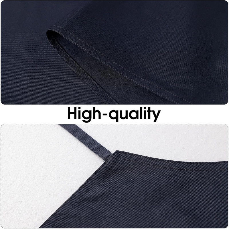 Adjustable Bib Apron with 2 Pockets for Men Women Chef Kitchen Cooking gallery