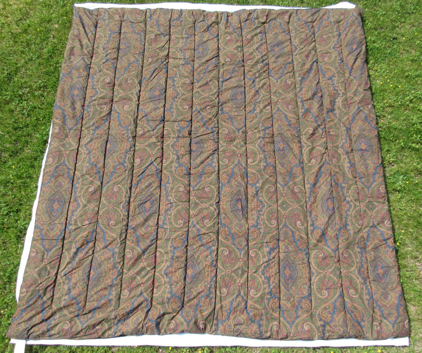 Vtg Ralph Lauren Ruffle Elizabeth Brianna Paisley FULL / QUEEN Comforter 92 x 96 gallery
