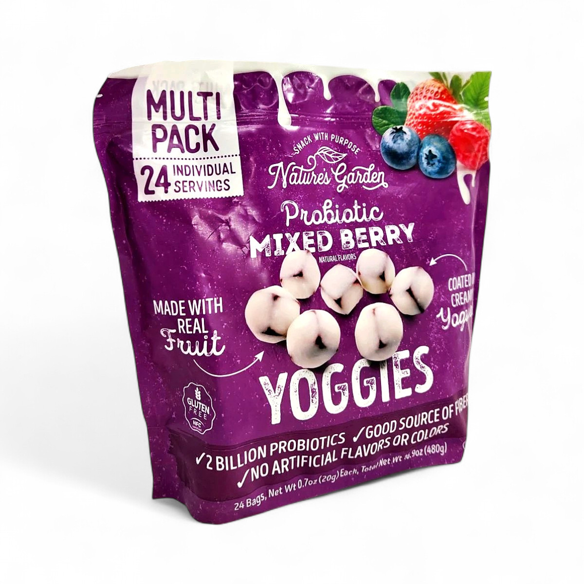 Nature's Garden Probiotic Mixed Berry Yoggies Yogurt Gummies 0.7 oz, 24 Pack gallery