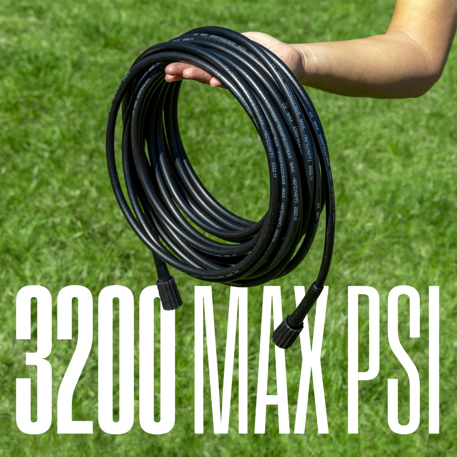 Westinghouse Open Box 3200 psi, 50 PVC Pressure washer hose, M22 fittings gallery