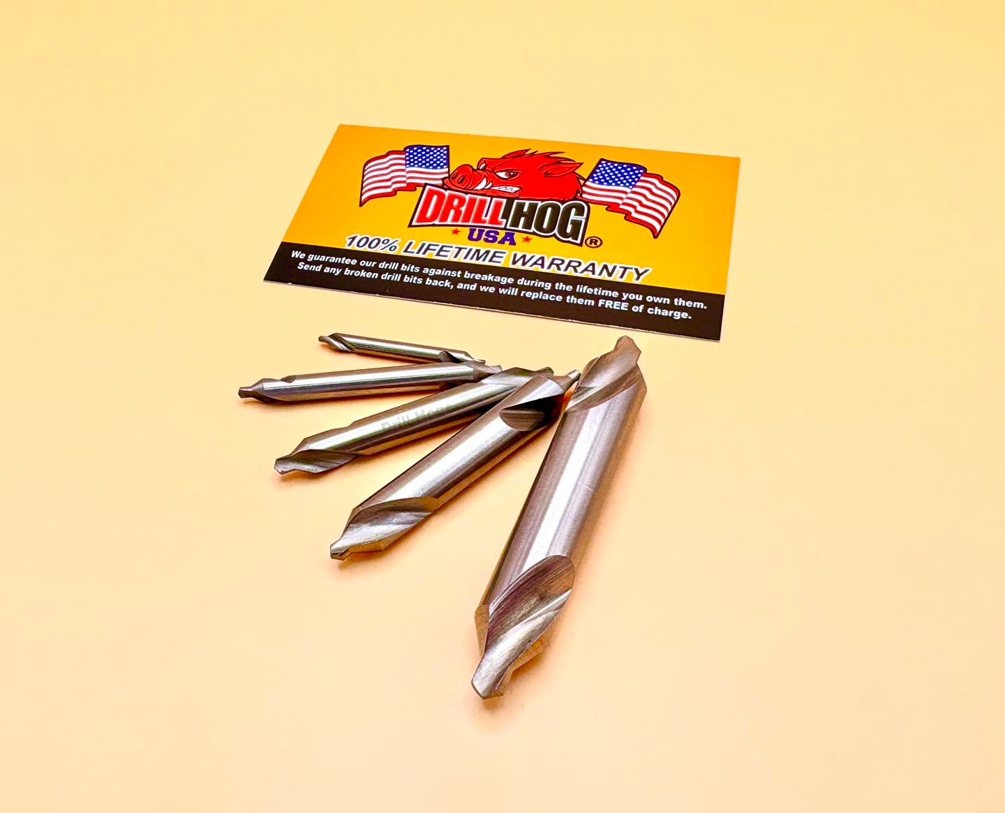 5 Pc Center Drill Combo Countersink Pilot Bit Lathe Drill Hog® Lifetime Warranty gallery