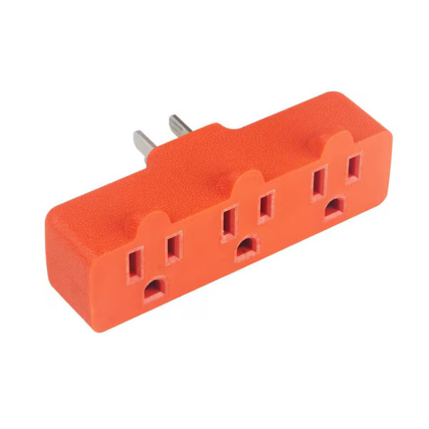 Heavy-Duty Grounded Triple Tap Adapter: 3-Way Electrical Splitter with 3 Outlets gallery