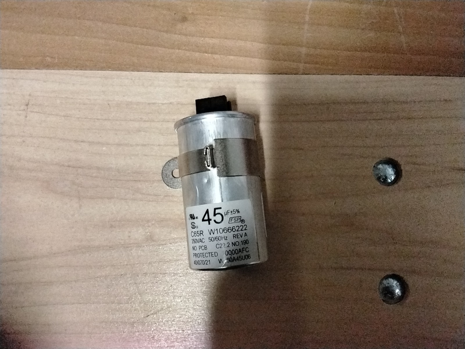 OEM Whirlpool W10804665 Top Load Washer Run Capacitor gallery
