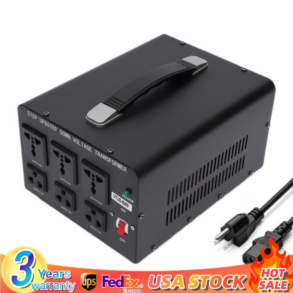 5000W Watt Power Voltage Transformer Step Up/Down 110-120V to 220-240V Converter gallery