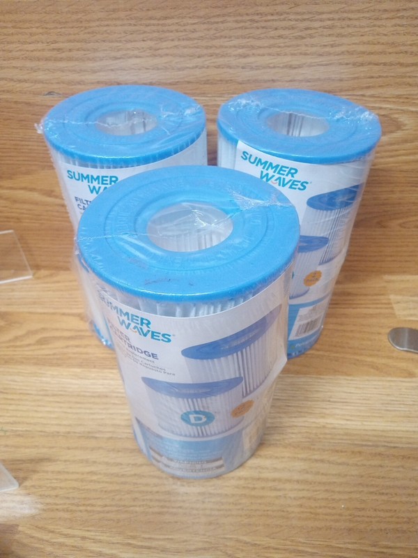 Summer Waves 4.13" x 3.75" Type D Universal Pool Filter Cartridges (6 Pack) gallery