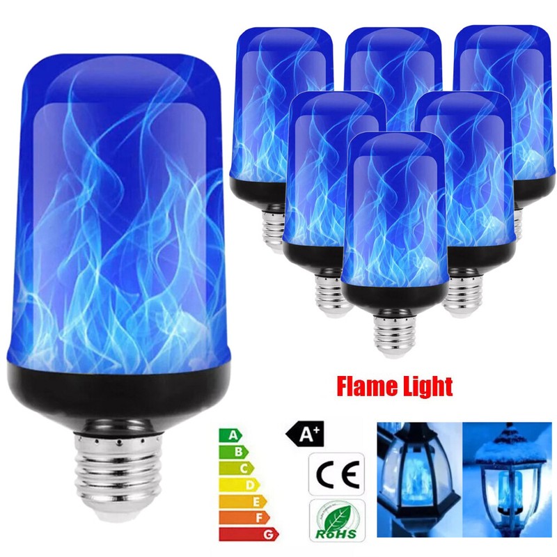 4 Modes E26 / E27 / B22 LED Fire Flicker Flame Light Simulated Burning Lamp Bulb gallery