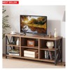 Industrial Rustic 63-Inch TV Stand for 75-Inch TVs with Storage Shelves gallery