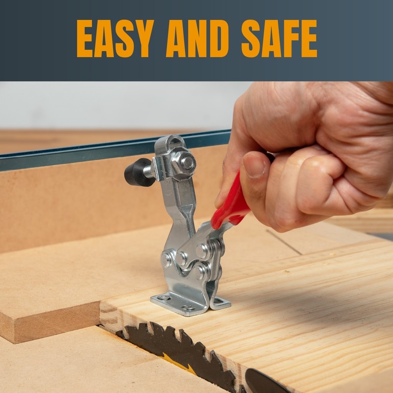 POWERTEC Horizontal Quick-Release Toggle Clamp Capacity 500 lbs-225D,1pc (20301) gallery