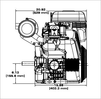 Briggs & Stratton Vanguard EFI 40 HP 993cc Horizontal Engine | 61G277-0008-J gallery