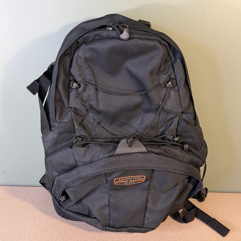Eddie Bauer 19*20 Expedition Ready Black Hiking Backpack Adjustable Comfortable