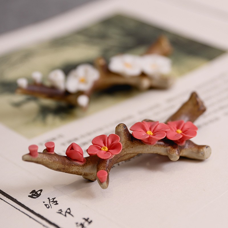 1Pc Ceramics Handmade Pen Holder Paperweight Calligraphy Ornament Incense Holder gallery