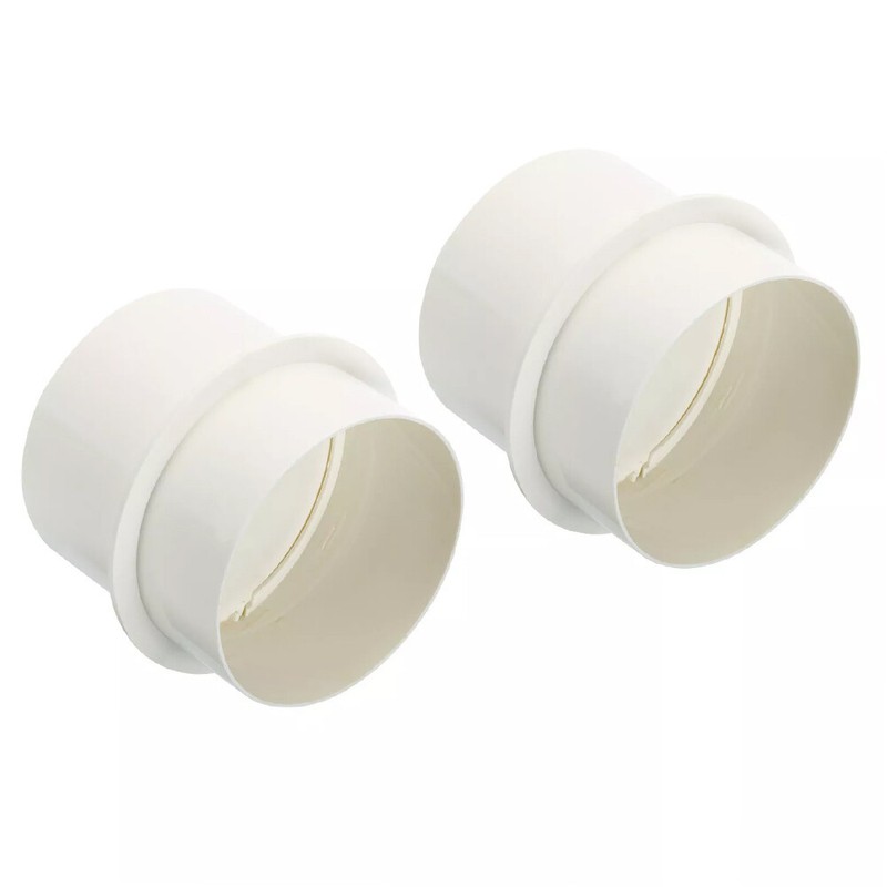 2PCS 4 Inch PVC Backdraft Shutter Damper Draft Blocker for HVAC Extractor Fan gallery