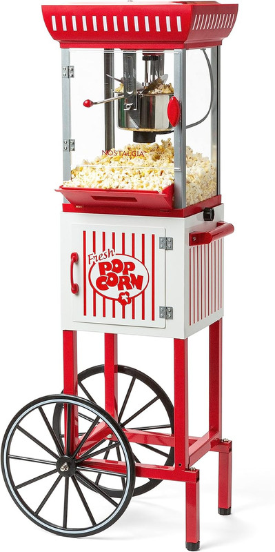 Popcorn Maker Machine - Professional Cart with 2.5 Oz Kettle Makes up to 10 Cups gallery