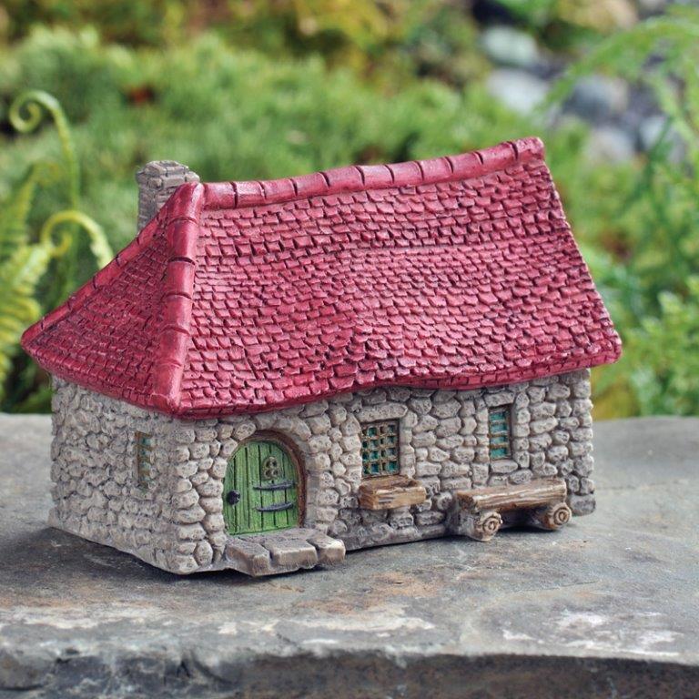 Miniature Fairy Garden Micro Mini Red Roof Farmhouse GO 17354 Garden Gnome gallery