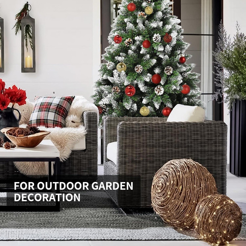 MuRealy 4FT Unlit Flocked Artificial Christmas Tree with Metal Stand gallery