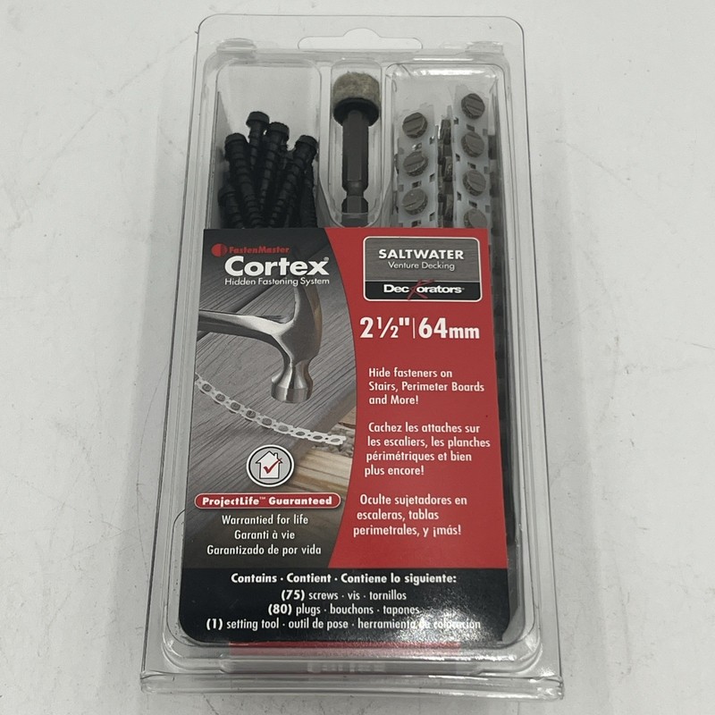 NEW!! FastenMaster 50 LF Collated Cortex Deckorators Salt Water 2-1/2” Screws gallery