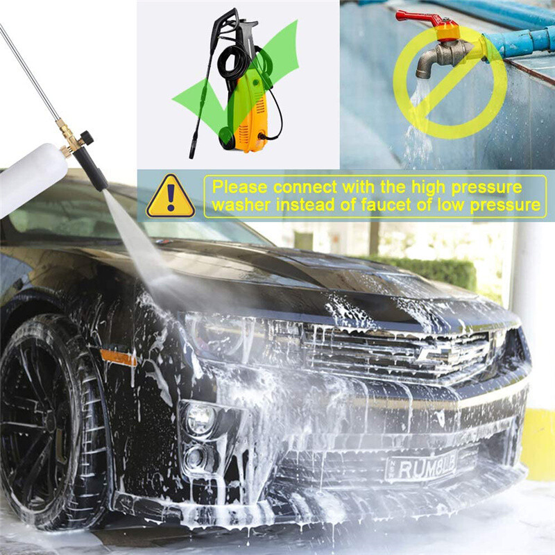 Snow Foam Lance Cannon Soap Bottle Sprayer For Pressure Washer Gun Jet Car Wash gallery