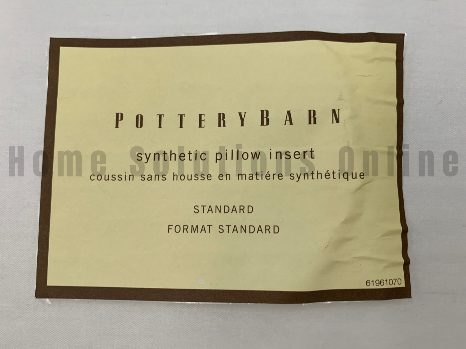 Pottery Barn Synthetic Down Alternative Pillow Insert Standard #B9002 gallery