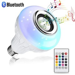 12W E27 LED Bluetooth Speaker Light Bulb – Color Changing RGB Lamp + Remote Cont