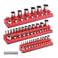 6-PACK Set Magnetic Socket Organizer Holder 1/4” 3/8” 1/2” Drive SAE Metric