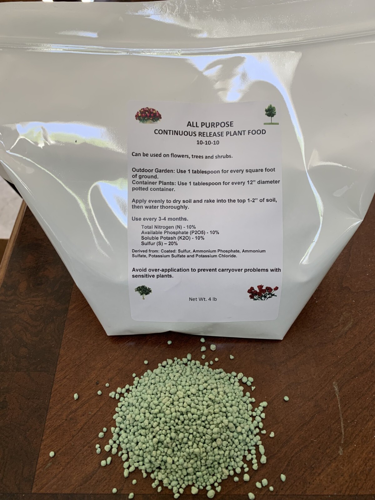 Fertilizer Continuous Release 10-10-10 Plant Food 4 lb btl Flower,Veg,Shrub,Tree gallery