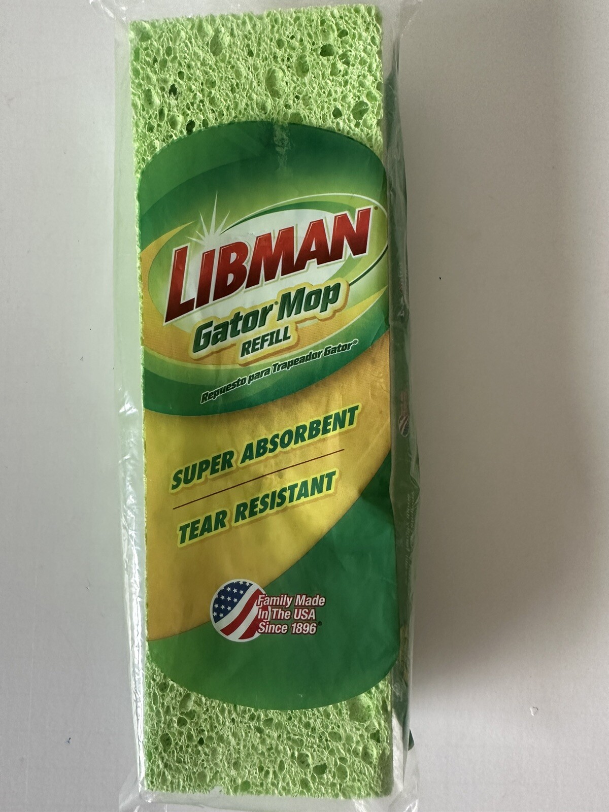 Libman Gator 9 in. Wet Cellulose Mop Refill 1 pk Tear Resistant Super Absorbent gallery
