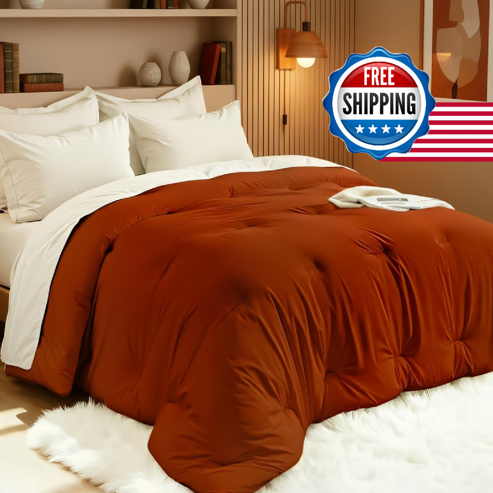 Easthome Comforters King Size, All Season Quilted Bed Comforter, Ultra-Soft Down