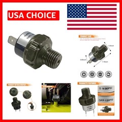 Compact 90-120 PSI Pressure Switch with Protection – Black/Silver Finish