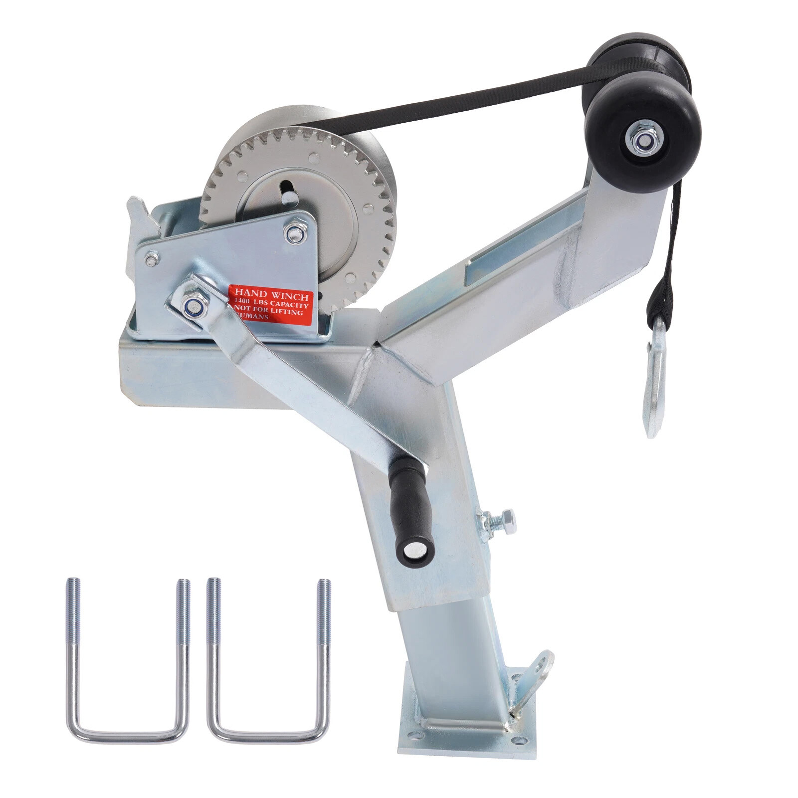 Adjustable Winch Stand Winch Post For Boat Trailer parts W/ 1400lbs Winch Roller gallery