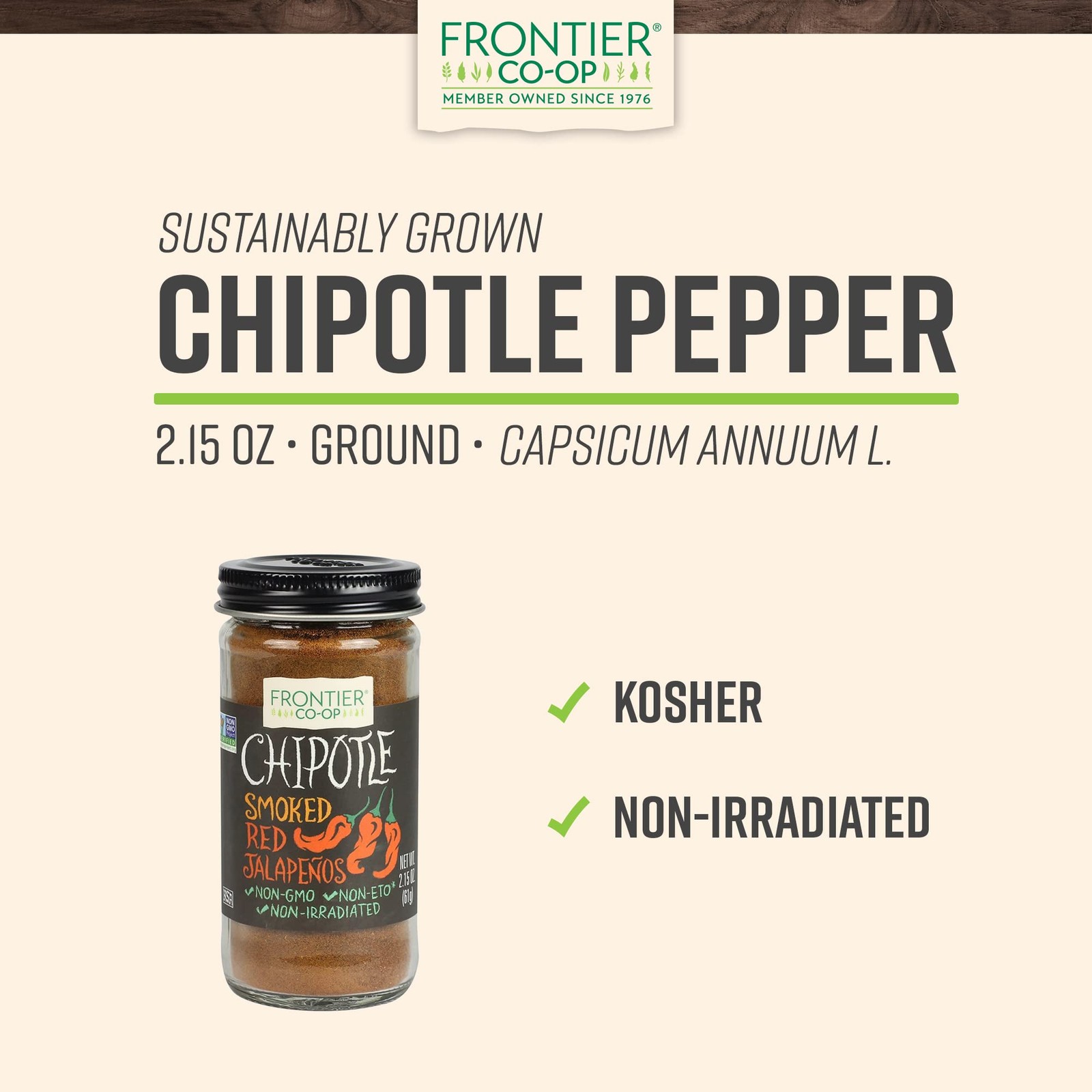 Frontier Co-op Ground Chipotle 2.15 Ounce (Pack of 1), Original Version gallery