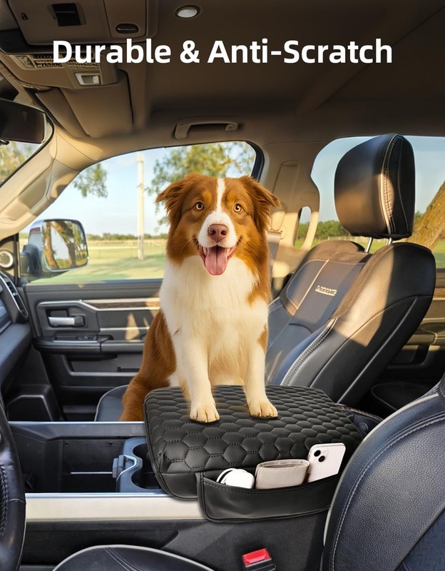 Center Console Cover Compatible with 2019 2020 2021 2022 2023 2024 2025 Ram 1... gallery