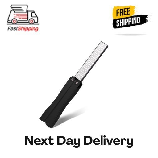 Double Sided Folded Pocket Diamond Knife Sharpening Stone Sharpener Tool gallery