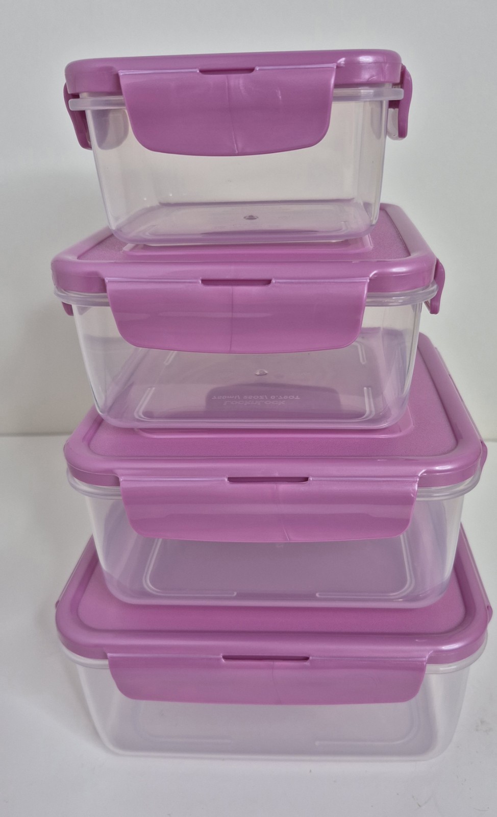 Lock N Lock Food Storage Containers PURPLE Set Of 4 NEW gallery