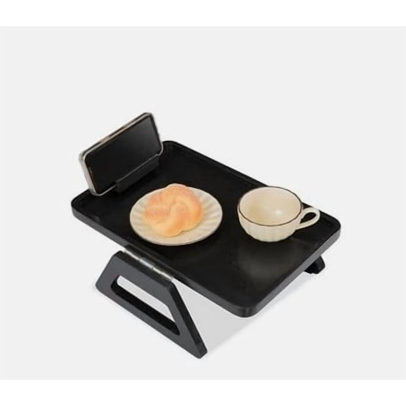 Smart Design | Sofa Tray | Armrest Table Phone & Tablet Holder | Brown or Black gallery